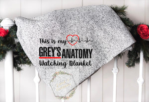 This is my Grey’s anatomy watching blanket