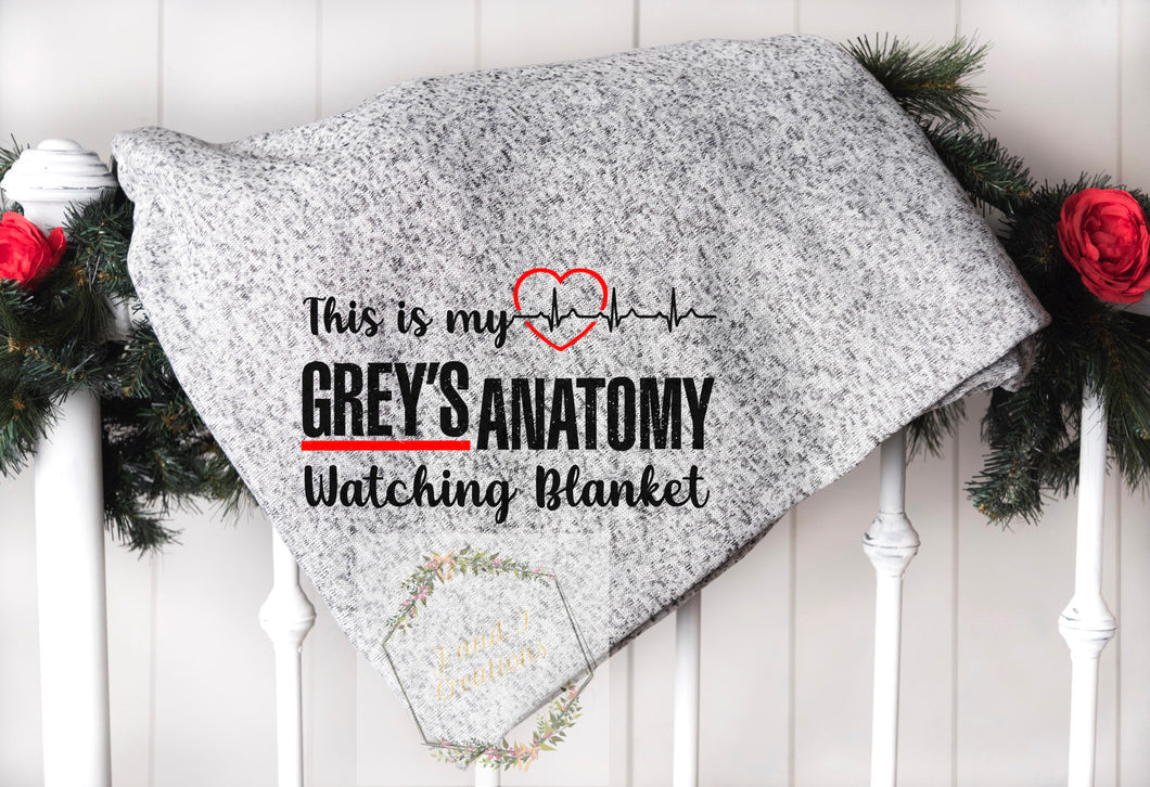 This is my Grey’s anatomy watching blanket